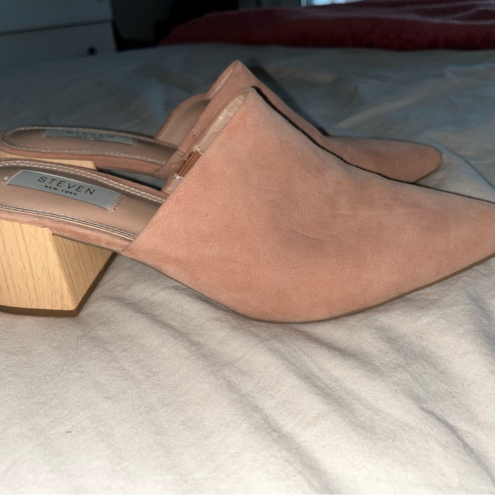 Steven New York Tan Mules